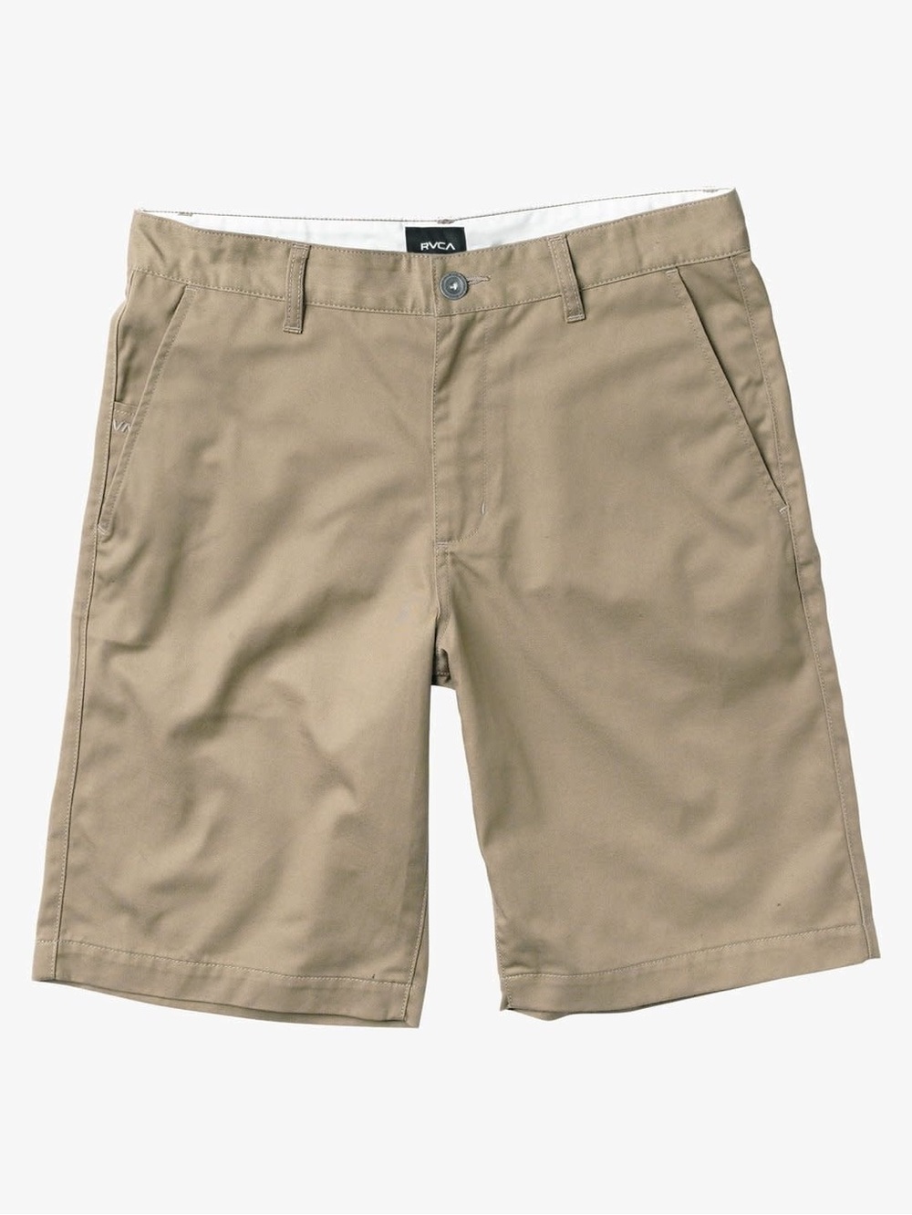 RVCA Mens Americana Chino Relaxed Fit Shorts Size 34 in Dark Khaki